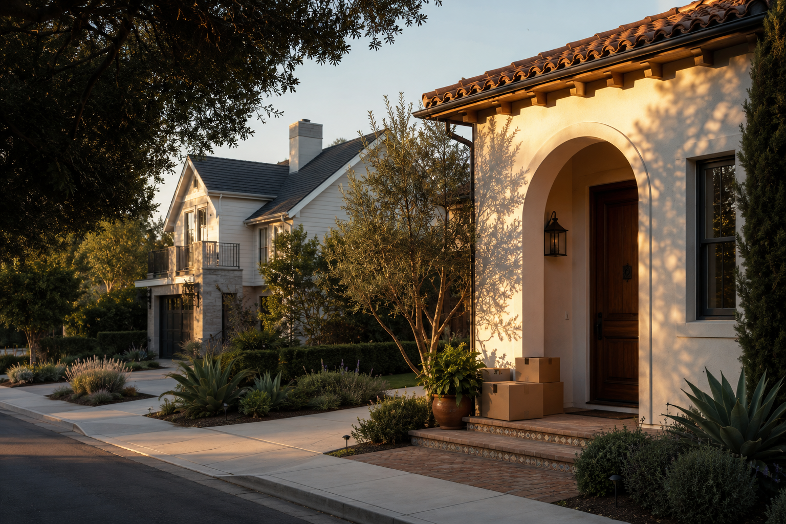 Southern California homes representing a coordinated move from one home to the next