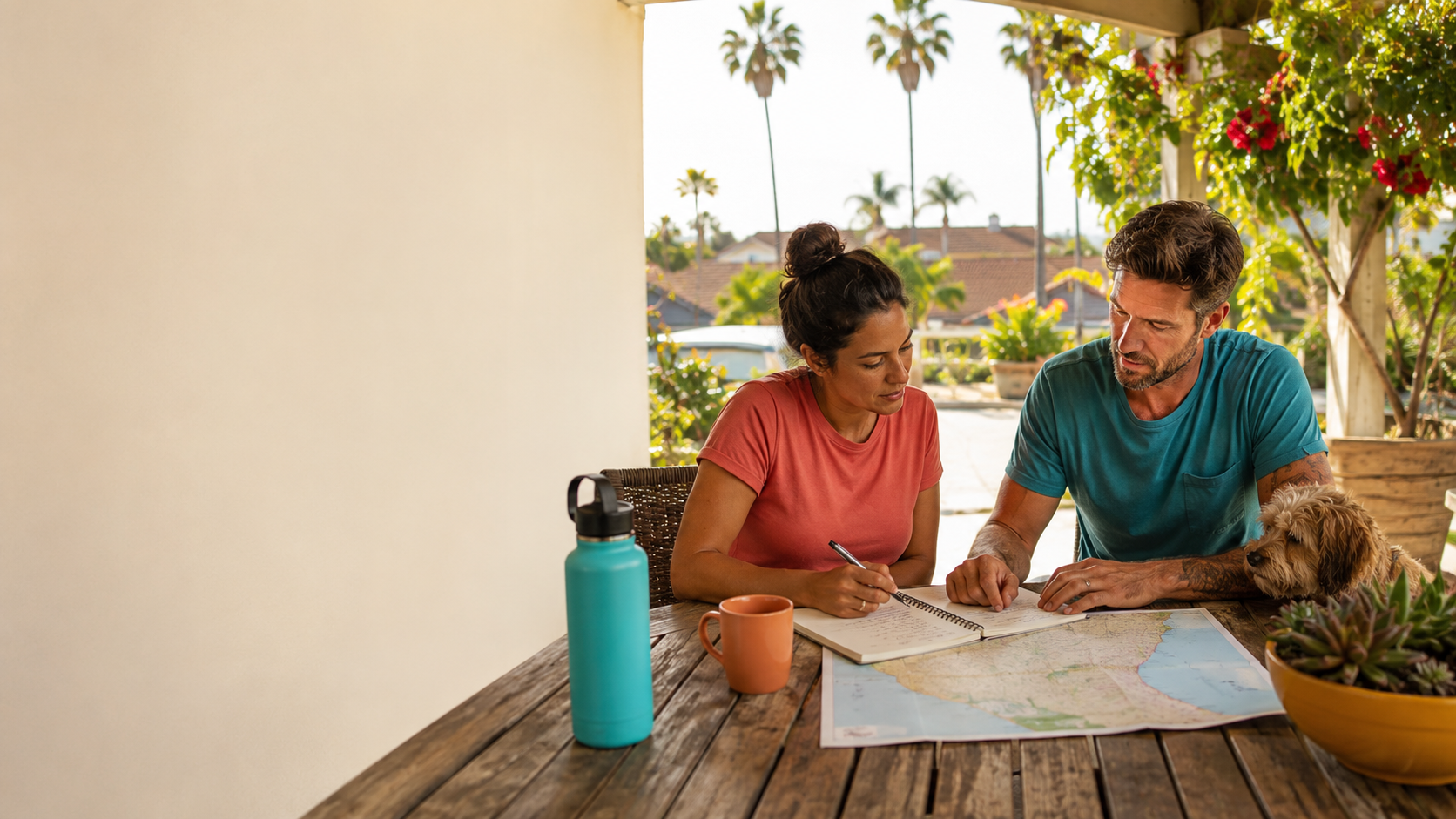 Couple planning a SoCal relocation around daily life